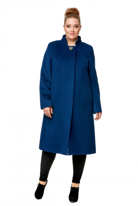 Женское пальто из текстиля с воротником 8002059