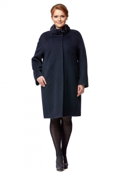Женское пальто из текстиля с воротником 8002508