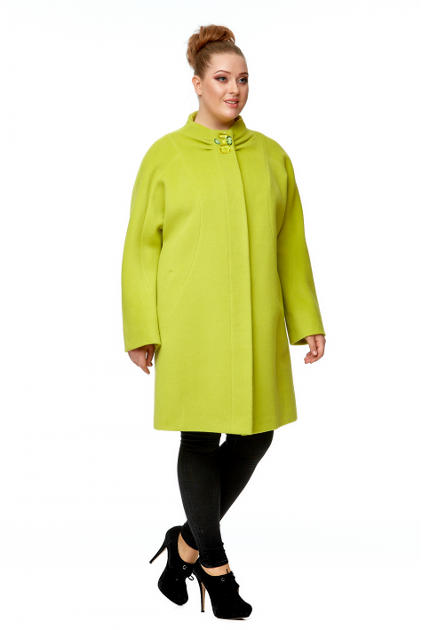 Женское пальто из текстиля с воротником 8002627