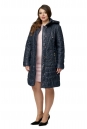 Женское пальто из текстиля с капюшоном 8010021