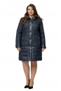 Женское пальто из текстиля с капюшоном 8010021-2
