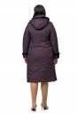 Женское пальто из текстиля с капюшоном, отделка норка 8010057-2