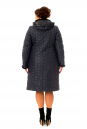 Женское пальто из текстиля с капюшоном, отделка норка 8015928-2
