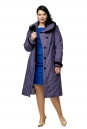 Женское пальто из текстиля с капюшоном, отделка норка 8015937-2