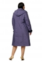Женское пальто из текстиля с капюшоном, отделка норка 8015937-3
