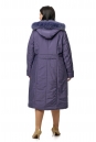 Женское пальто из текстиля с капюшоном, отделка песец 8015943-3