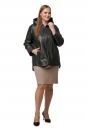 Женская кожаная куртка из натуральной кожи с капюшоном 8016005-2