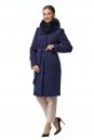 Женское пальто из текстиля с воротником, отделка песец 8016817-2