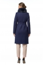 Женское пальто из текстиля с воротником, отделка песец 8016817-3