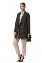 Женское пальто из текстиля с воротником 8017129