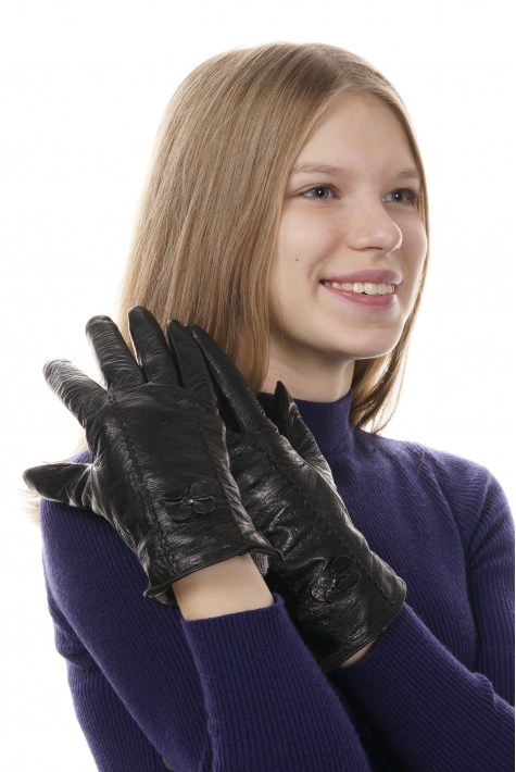 Перчатки женские кожаные 8020188