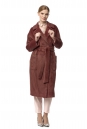 Женское пальто из текстиля с воротником 8021446