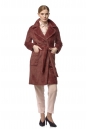 Женское пальто из текстиля с воротником 8021514