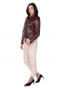 Женская кожаная куртка из натуральной кожи с воротником 8021698-3
