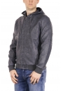 Мужская кожаная куртка из эко-кожи с капюшоном 8021859-7