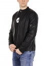 Мужская кожаная куртка из эко-кожи с воротником 8021864-15