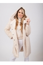 Женское пальто из текстиля с капюшоном 8023377-11