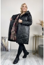 Женское пальто из текстиля с капюшоном 8024030-4