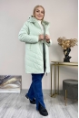 Женское пальто из текстиля с капюшоном 8024073-4