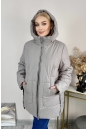 Женское пальто из текстиля с капюшоном 8024078-2