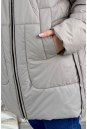 Женское пальто из текстиля с капюшоном 8024078-7