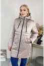 Женское пальто из текстиля с капюшоном 8024089