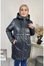 Женское пальто из текстиля с капюшоном 8024090