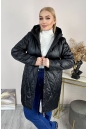Женское пальто из текстиля с капюшоном 8024092