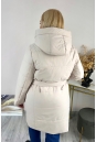 Женское пальто из текстиля с капюшоном 8024099-5