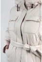 Женское пальто из текстиля с капюшоном 8024099-6