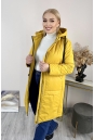 Женское пальто из текстиля с капюшоном 8024107-3